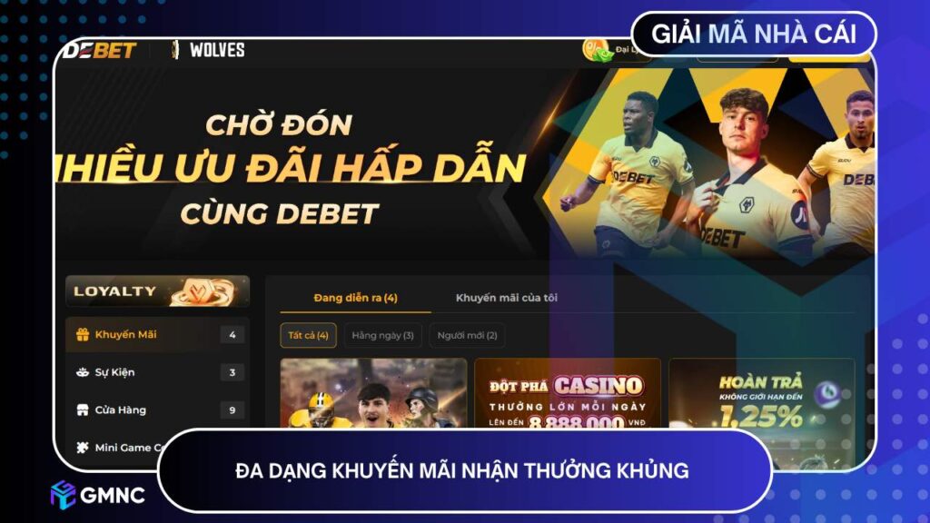 Đa dạng khuyến mãi nhận thưởng khủng 