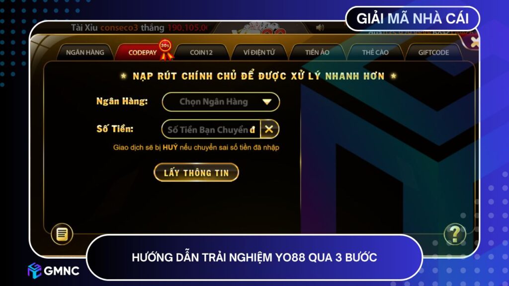 Hướng dẫn trải nghiệm Yo88 qua 3 bước