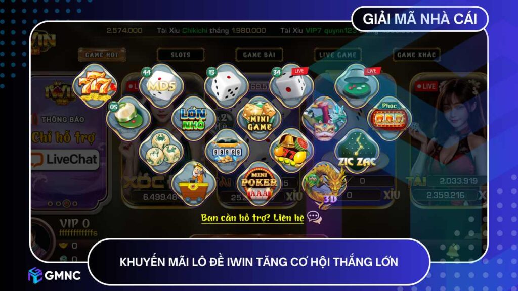 Khuyến mãi lô đề IWIN tăng cơ hội thắng lớn