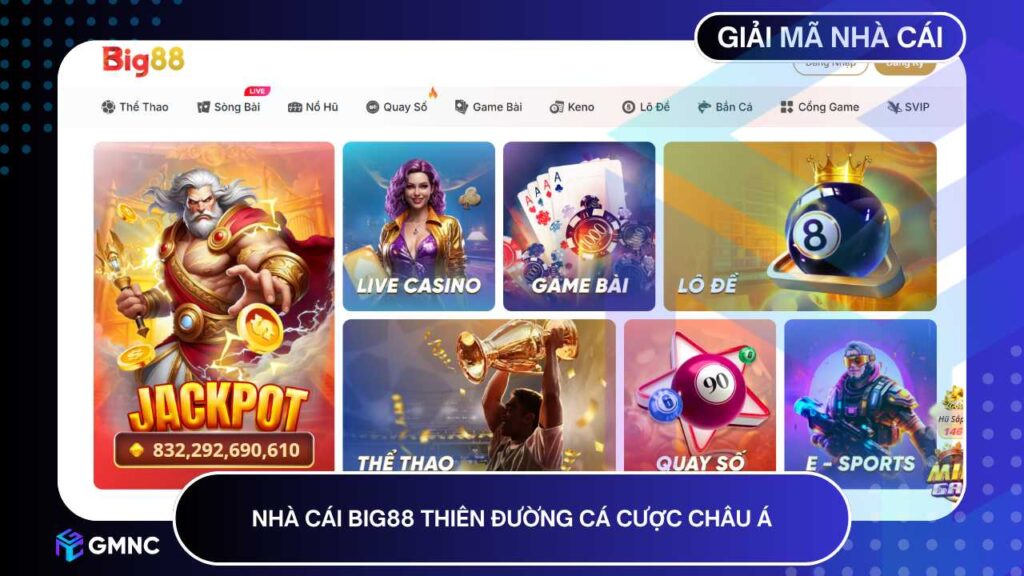 Nhà cái BIG88 thiên đường cá cược Châu Á
