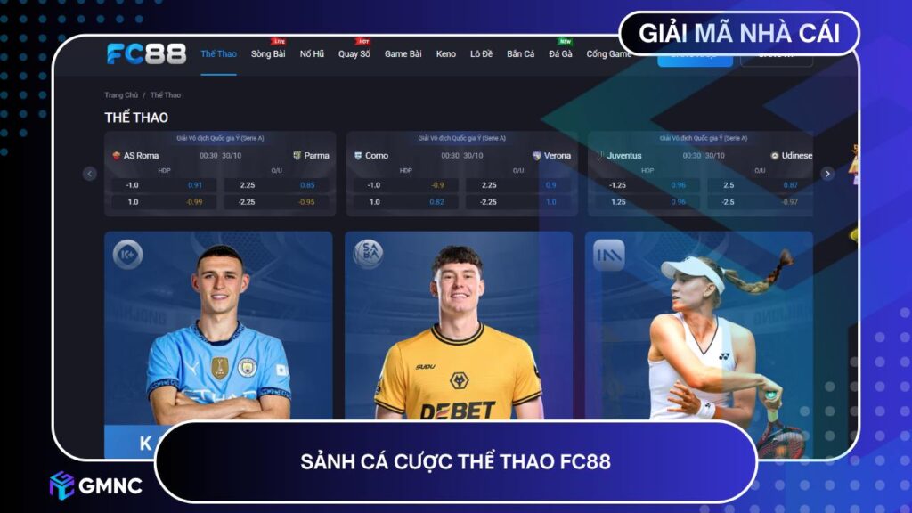 Sảnh cá cược thể thao FC88