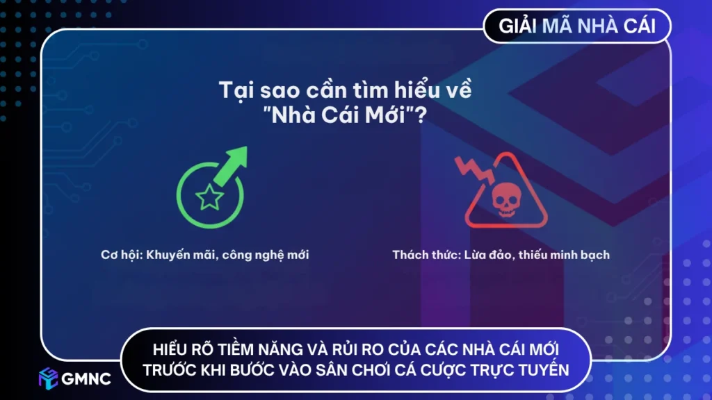 Tìm hiểu nhà cái mới giúp bạn hiểu rõ tiềm năng và rủi ro trước khi bước vào sân chơi cá cược trực tuyến