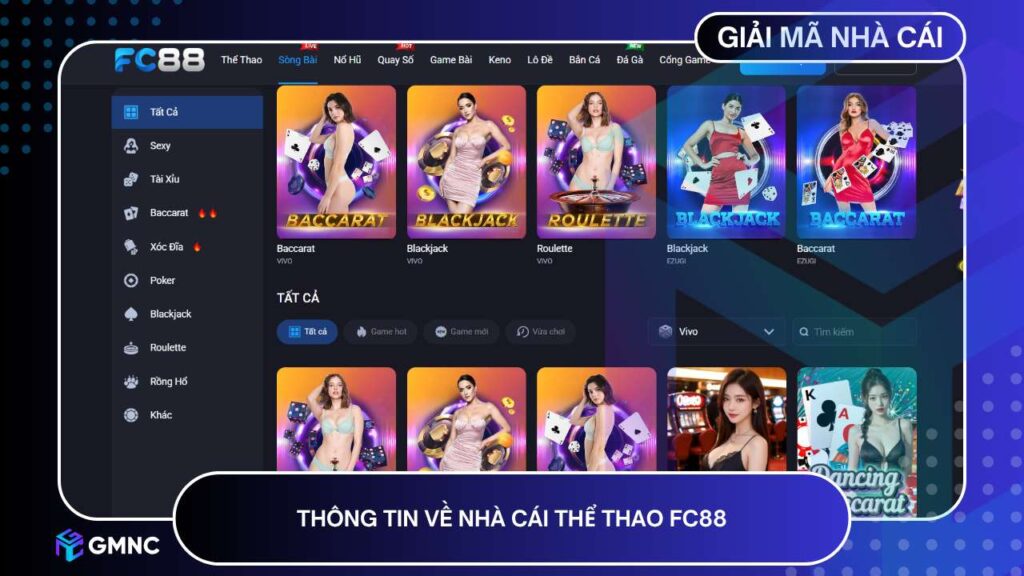 Thông tin về nhà cái thể thao FC88