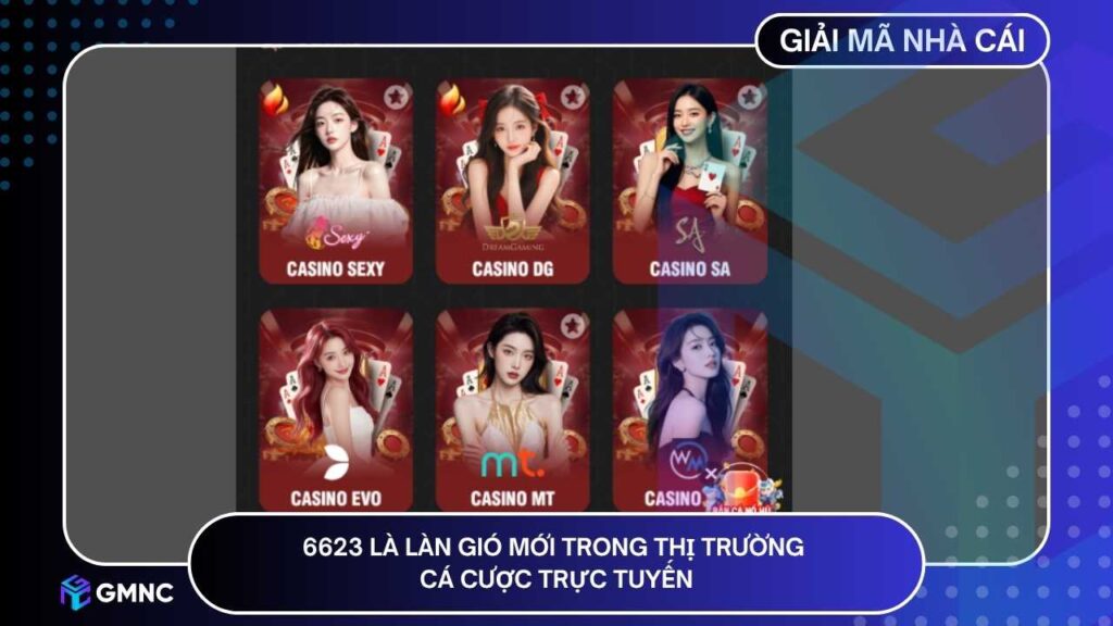 6623 đã được xem là làn gió mới trong thị trường cá cược trực tuyến vốn nhiều cạnh tranh