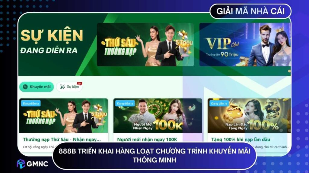 888B khẳng định vị thế bằng việc triển khai hàng loạt chương trình khuyến mãi thông minh