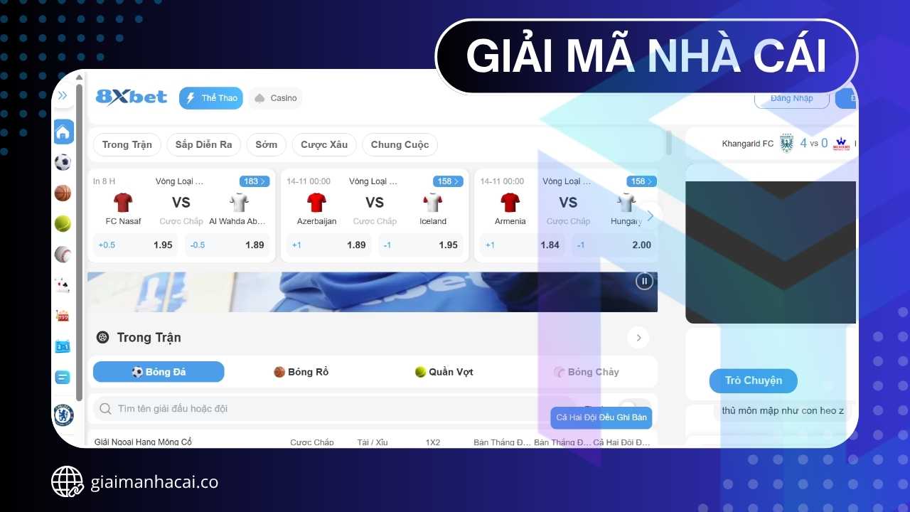 8XBET - Trải Nghiệm Cược Đẳng Cấp Chuẩn Giải Trí Toàn Cầu