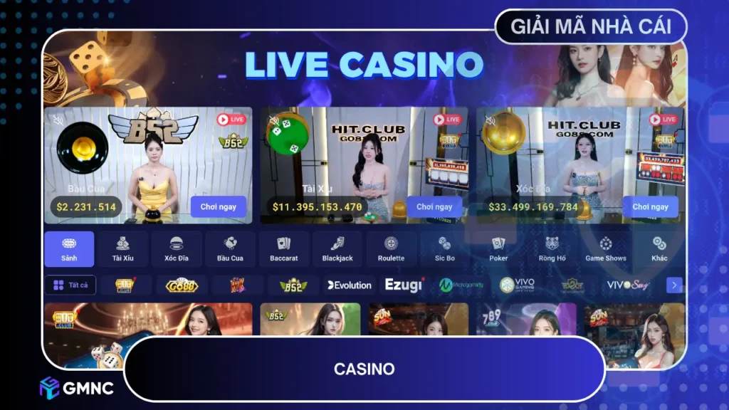 Casino Tin88 có live dealer sắc nét, đường truyền ổn định