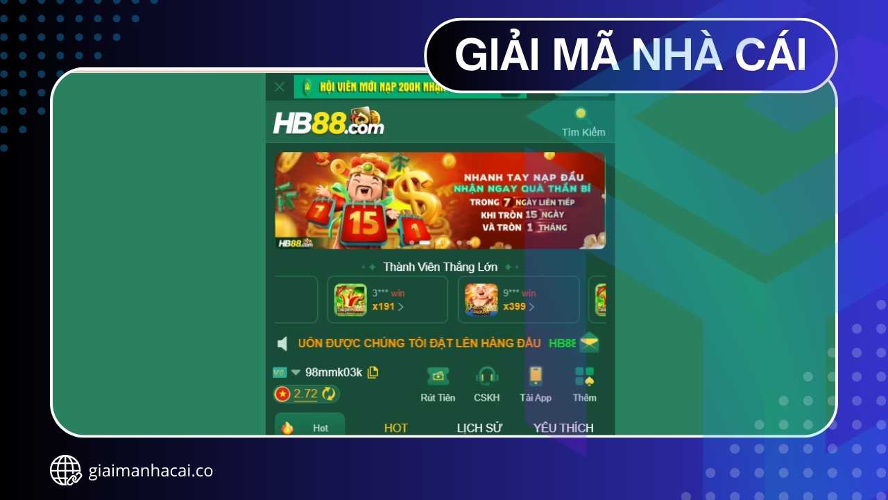 HB88 – Biểu Tượng Mới Của Giải Trí Trực Tuyến Năm 2025!