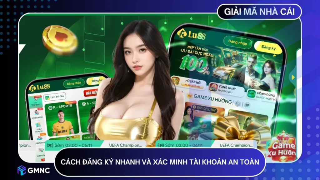 Đăng ký và xác minh tài khoản Lu88 nhanh gọn an toàn đảm bảo bảo mật thông tin người chơi