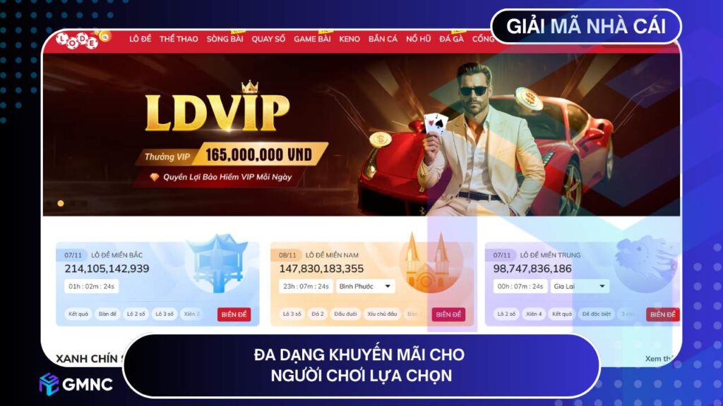 Đa dạng khuyến mãi cho người chơi lựa chọn