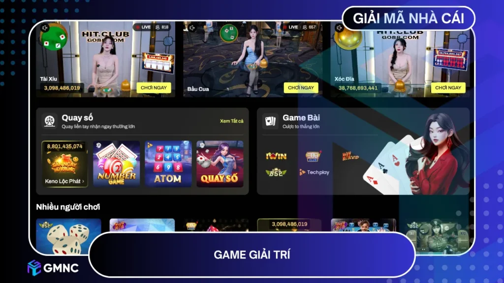 Kho game giải trí phong phú, tối ưu cho di động kèm hướng dẫn rõ ràng, thân thiện với người mới chơi