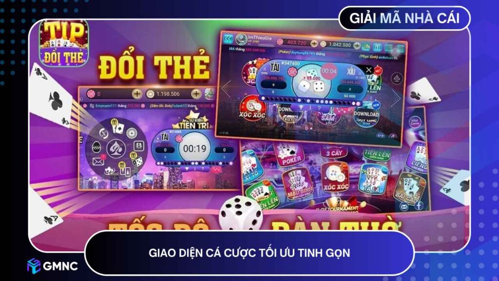 Giao diện cá cược tối ưu tinh gọn