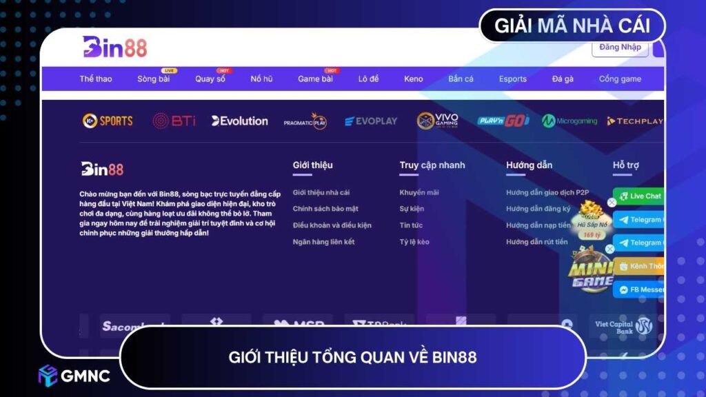 Giới thiệu những thông tin tổng quan về BIN88
