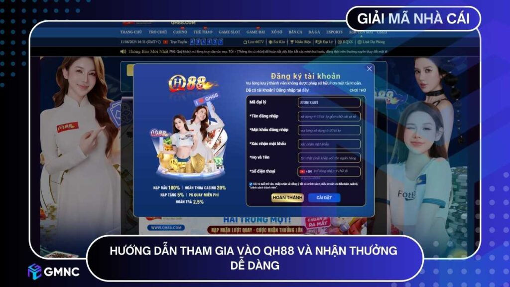 Hướng dẫn chi tiết đăng ký – đăng nhập – nạp tiền – rút thưởng nhanh chóng và an toàn