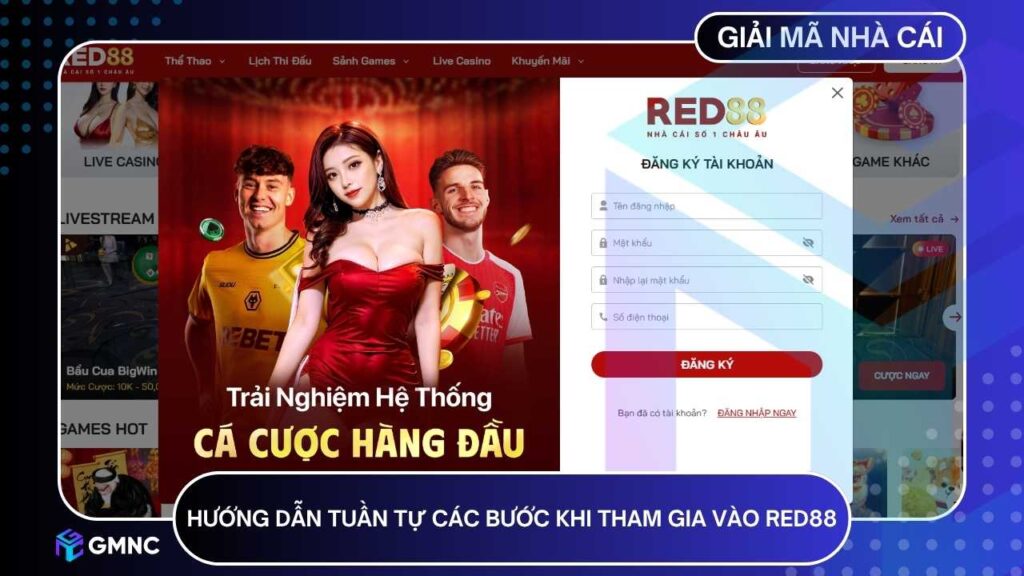 Quy trình tại RED88 được thiết kế đơn giản và thân thiện với người chơi mới