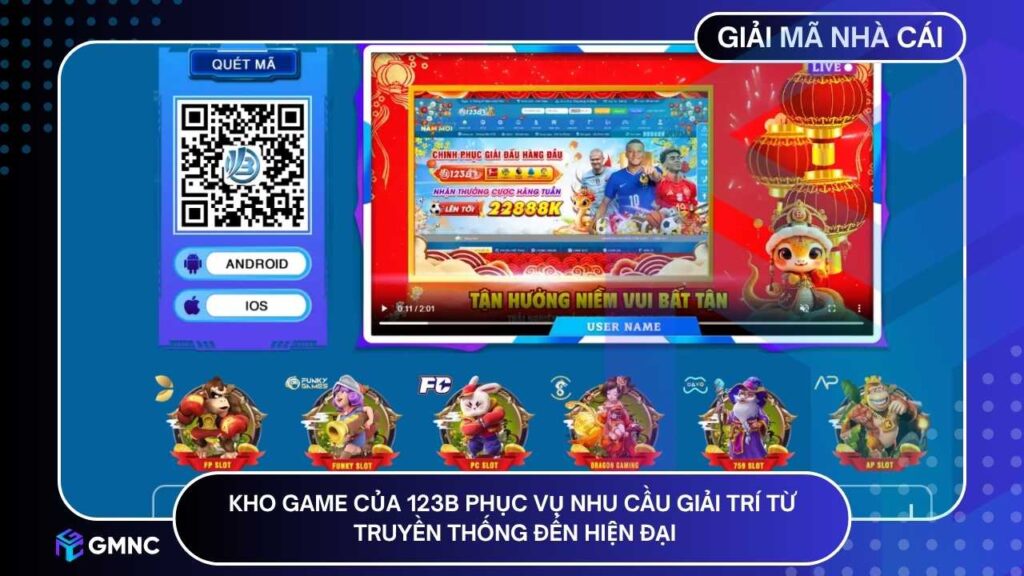 Kho game của 123B phục vụ nhu cầu giải trí từ truyền thống đến hiện đại