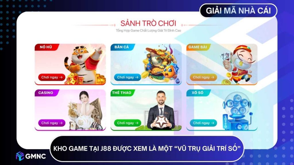 Kho game tại J88 được xem là một “vũ trụ giải trí số” với hơn 2.000 tựa game
