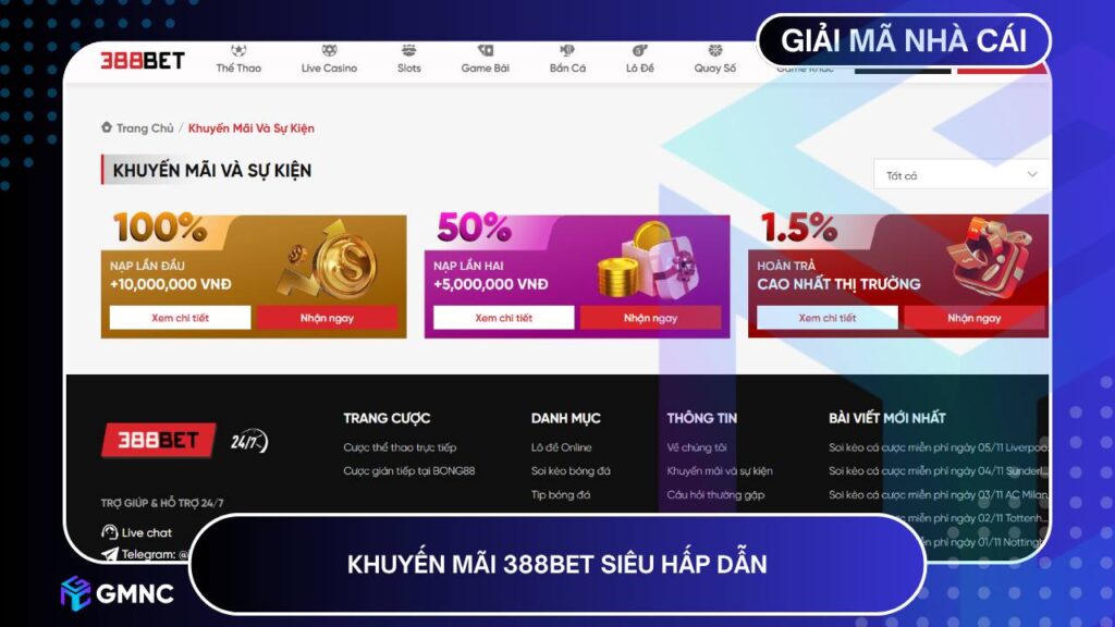 Khuyến mãi 388BET siêu hấp dẫn