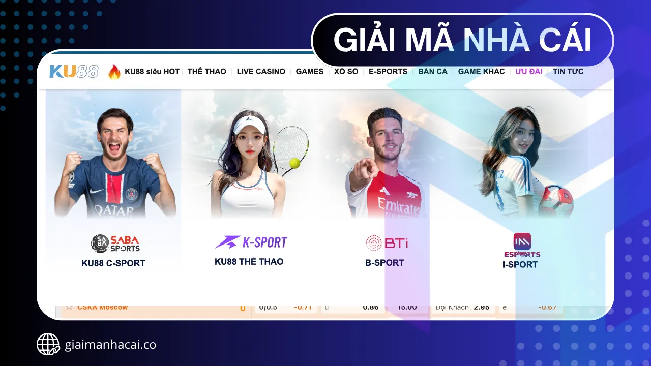 Ku88 - Nhà cái thể thao được yêu thích nhất Việt Nam