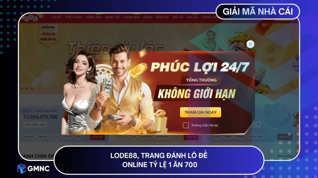 LODE88, trang đánh lô đề online tỷ lệ 1 ăn 700