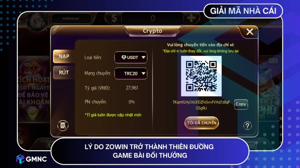 Lý do Zowin trở thành thiên đường game bài đổi thưởng