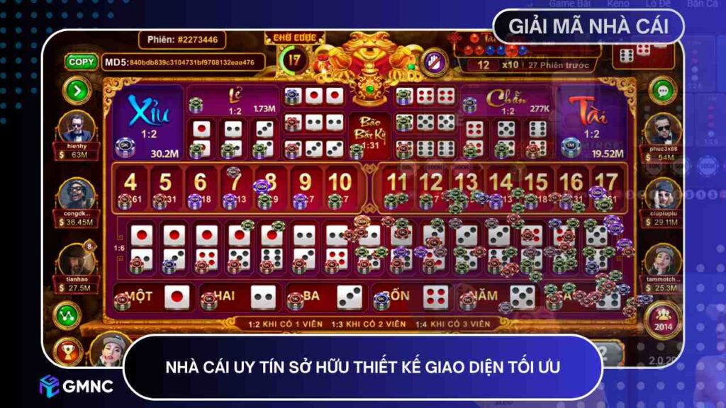 Nhà cái uy tín sở hữu thiết kế giao diện tối ưu