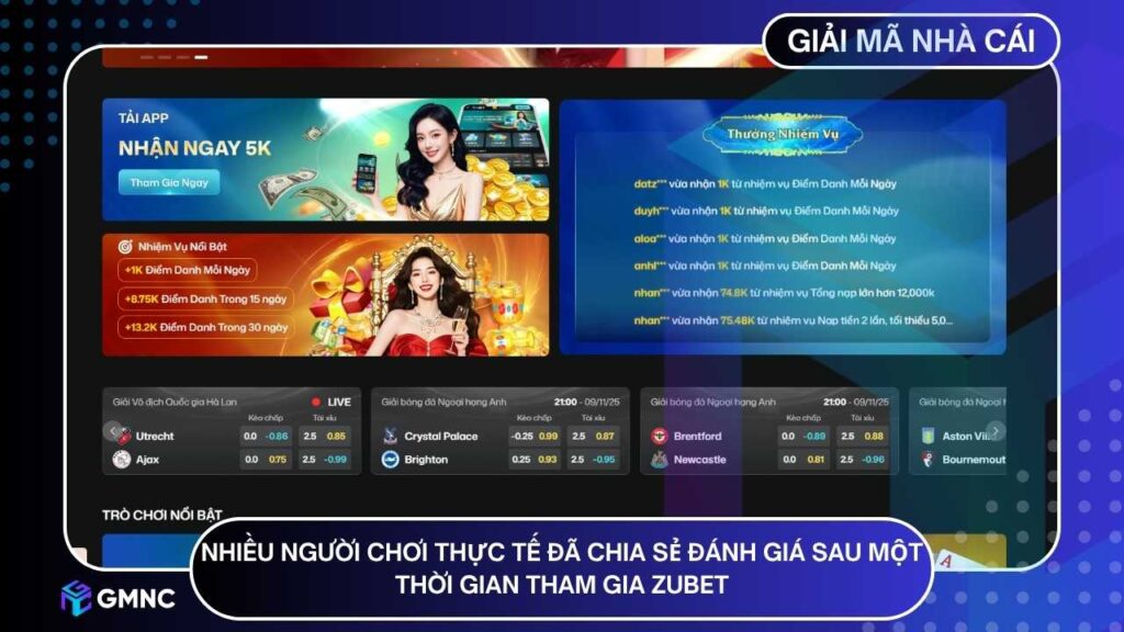 Nhiều người chơi thực tế đã chia sẻ đánh giá của họ sau một thời gian tham gia Zubet