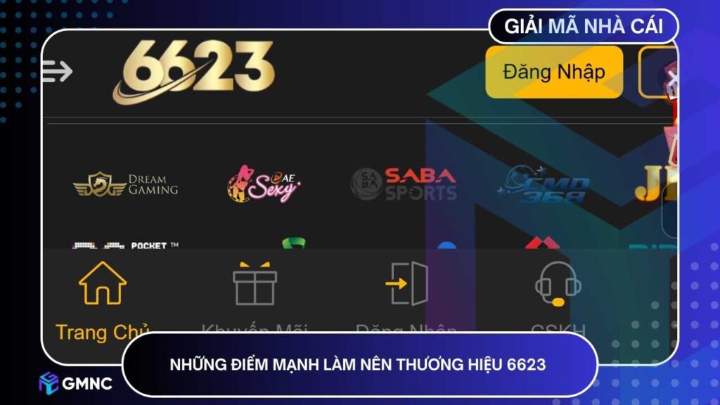 Những điểm mạnh làm nên thương hiệu 6623