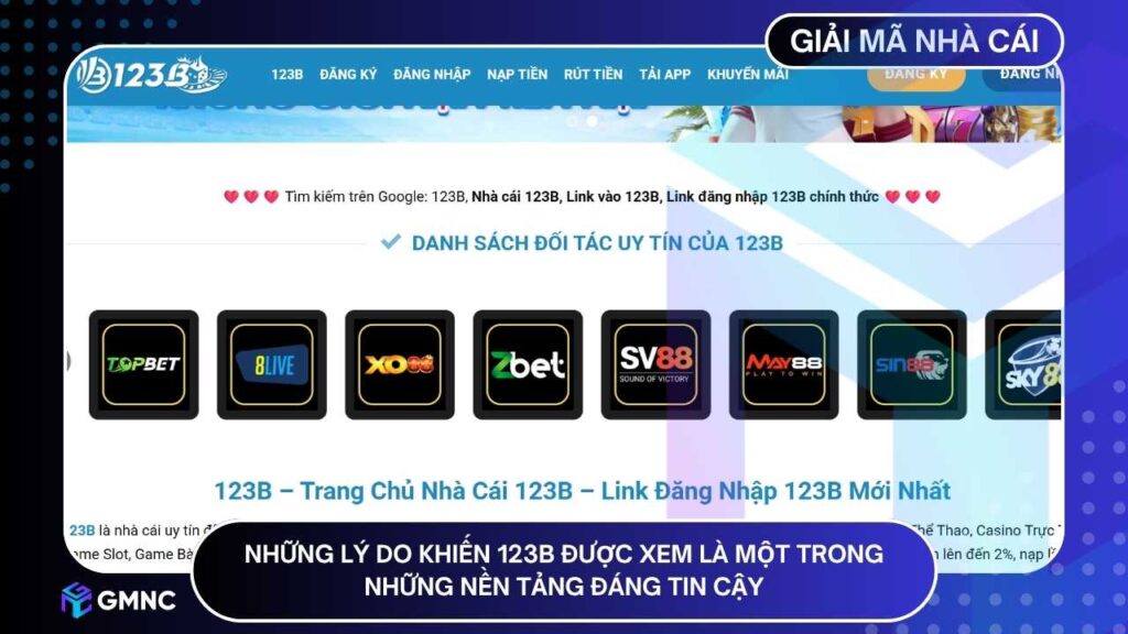 Những lý do khiến 123B được xem là một trong những nền tảng đáng tin cậy