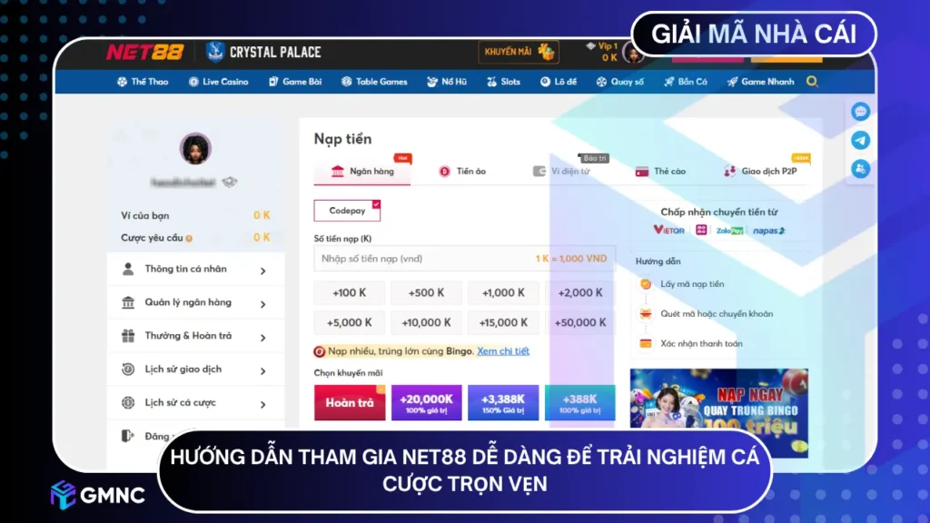 Hướng dẫn tham gia net88 dễ dàng để trải nghiệm cá cược trọn vẹn