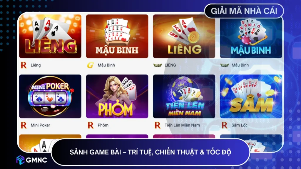 Hệ sinh thái game bài chiến thuật với nhiều game với chất lượng cao cấp