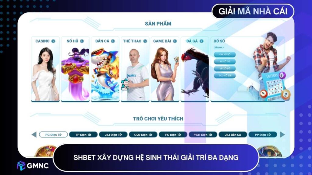 SHBET xây dựng hệ sinh thái giải trí đa dạng