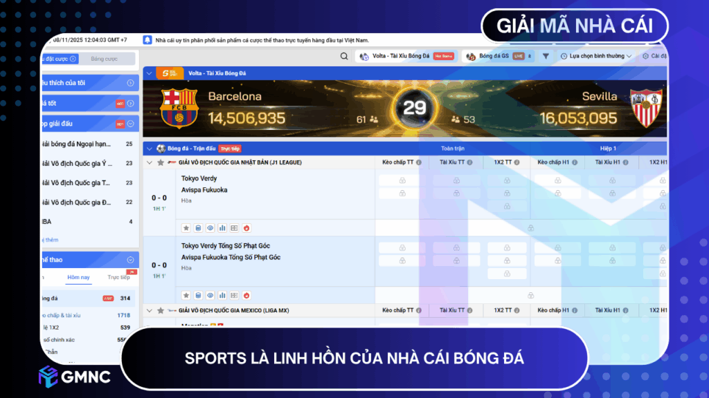 Sports là linh hồn của nhà cái bóng đá