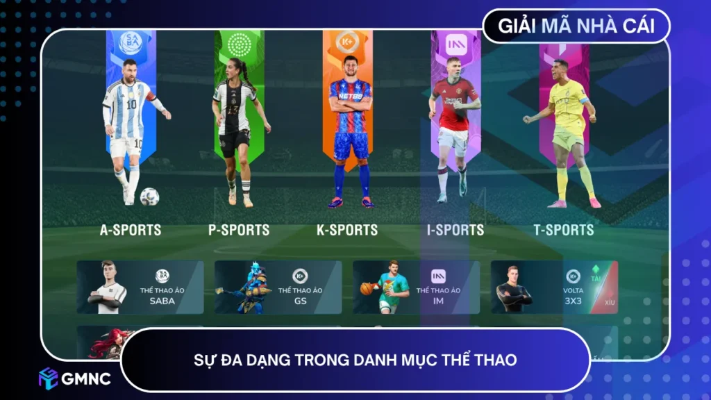 Danh mục thể thao đa dạng tại Ta88, được đầu tư cân bằng về số lượng và chất lượng