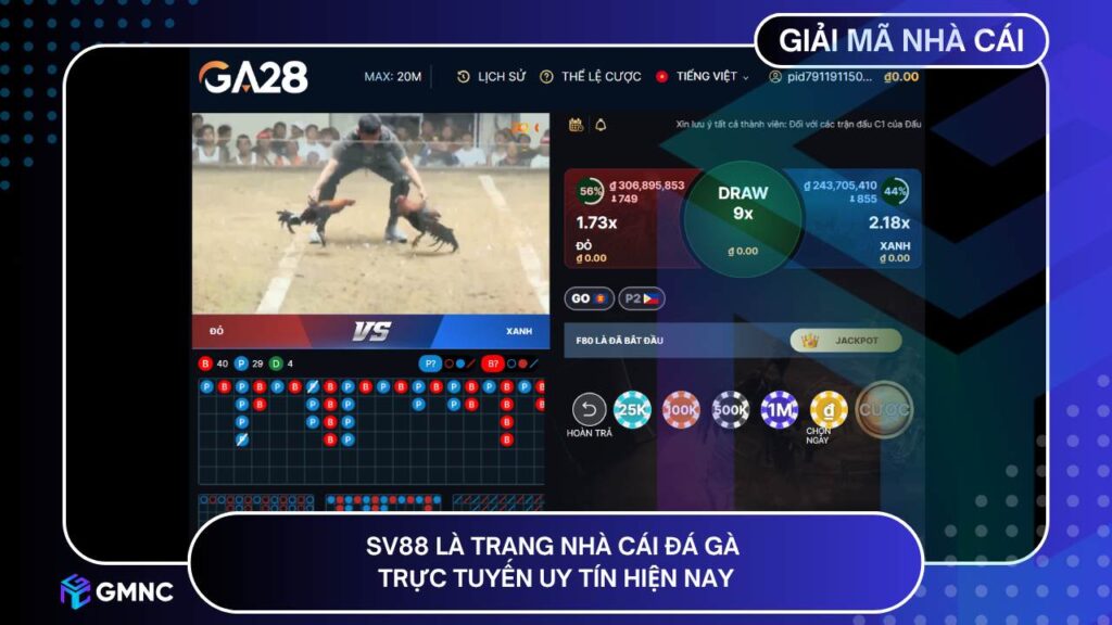 SV88 là trang nhà cái đá gà trực tuyến uy tín hiện nay