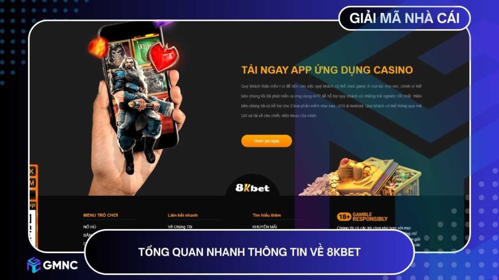 Tổng quan nhanh một số thông tin về 8KBET