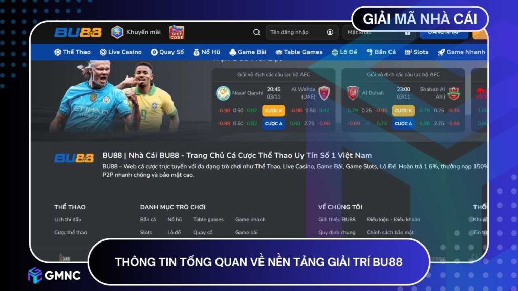 Những thông tin tổng quan giúp bạn hiểu rõ hơn về nhà cái uy tín BU88
