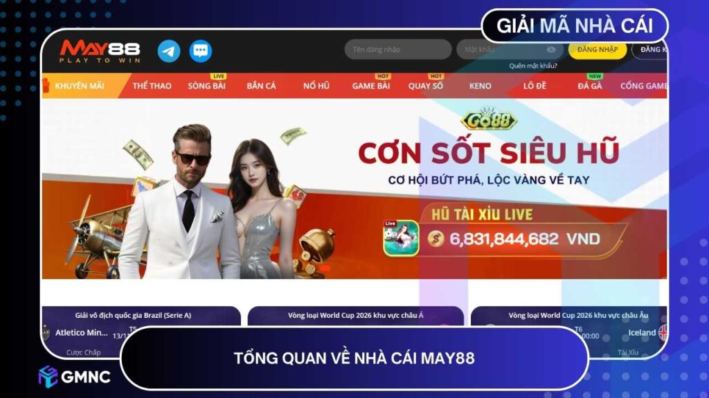 Tổng quan thông tin cơ bản về nhà cái MAY88