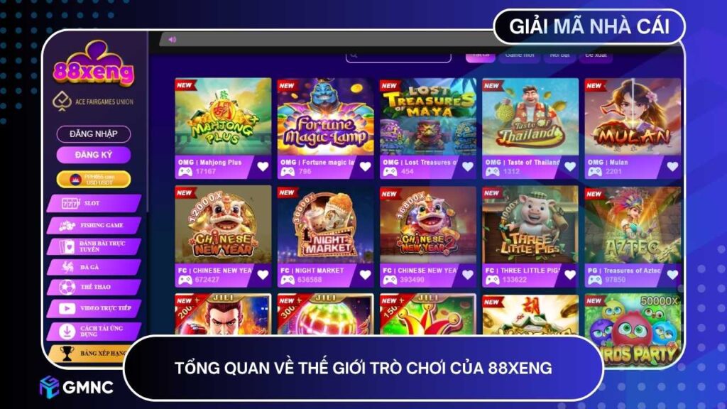 Một trong những yếu tố làm nên sức hút của 88XENG chính là kho game khổng lồ