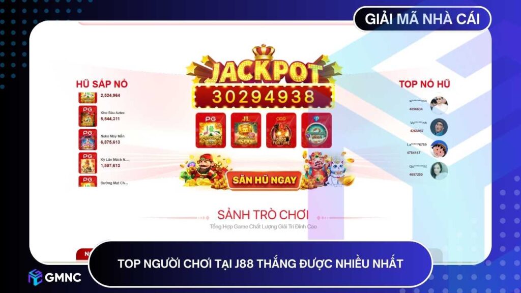 Top người chơi thắng lớn tại J88 trong năm 2025