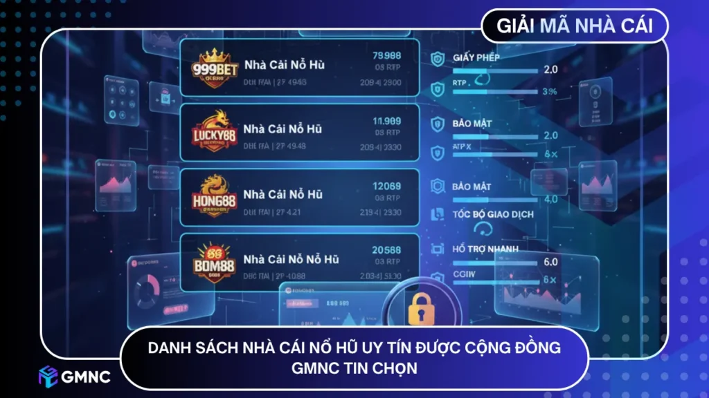 Danh sách nhà cái nổ hũ uy tín được cộng đồng Giải Mã Nhà Cái tin chọn