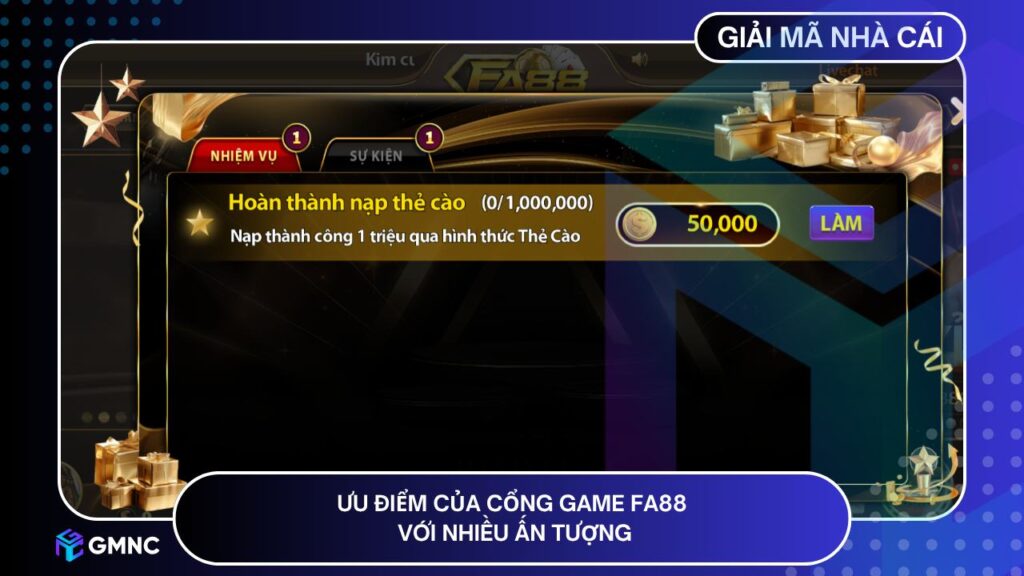 Ưu điểm của cổng game FA88 với nhiều ấn tượng