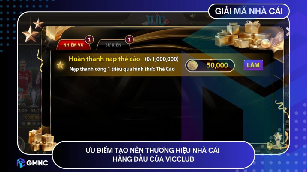 Ưu điểm tạo nên thương hiệu nhà cái hàng đầu của VICCLUB