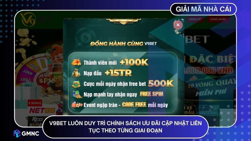V9BET luôn duy trì chính sách ưu đãi đa dạng – cập nhật liên tục theo từng giai đoạn