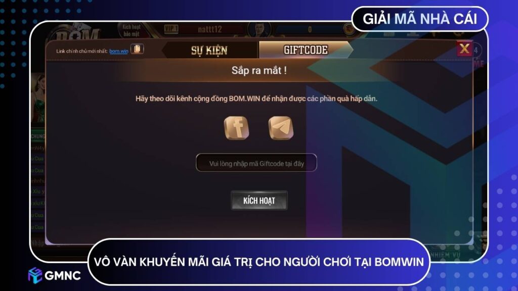 Vô vàn khuyến mãi giá trị cho người tham gia tại BOMWIN