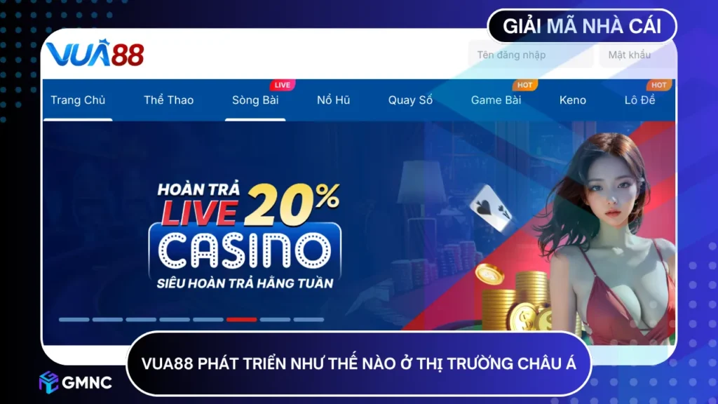 Vua88 có quá trình phát triển vươn tầm châu Á với công nghệ hiện đại, bảo mật cao và game đa dạng