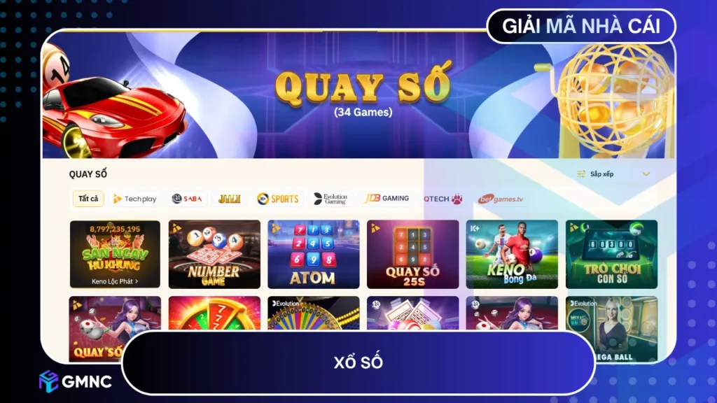 Xổ số đa dạng, giao diện dễ dùng, trả kết quả nhanh tại Co88