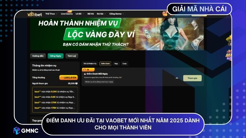 Điểm danh ưu đãi tại Vaobet mới nhất năm 2025 dành cho mọi thành viên